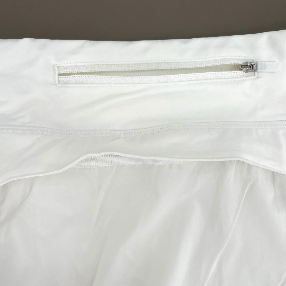 Lululemon Play Off The Pleats White Skirt Athletic Tennis Golf Skort Size 8 - Picture 13 of 15